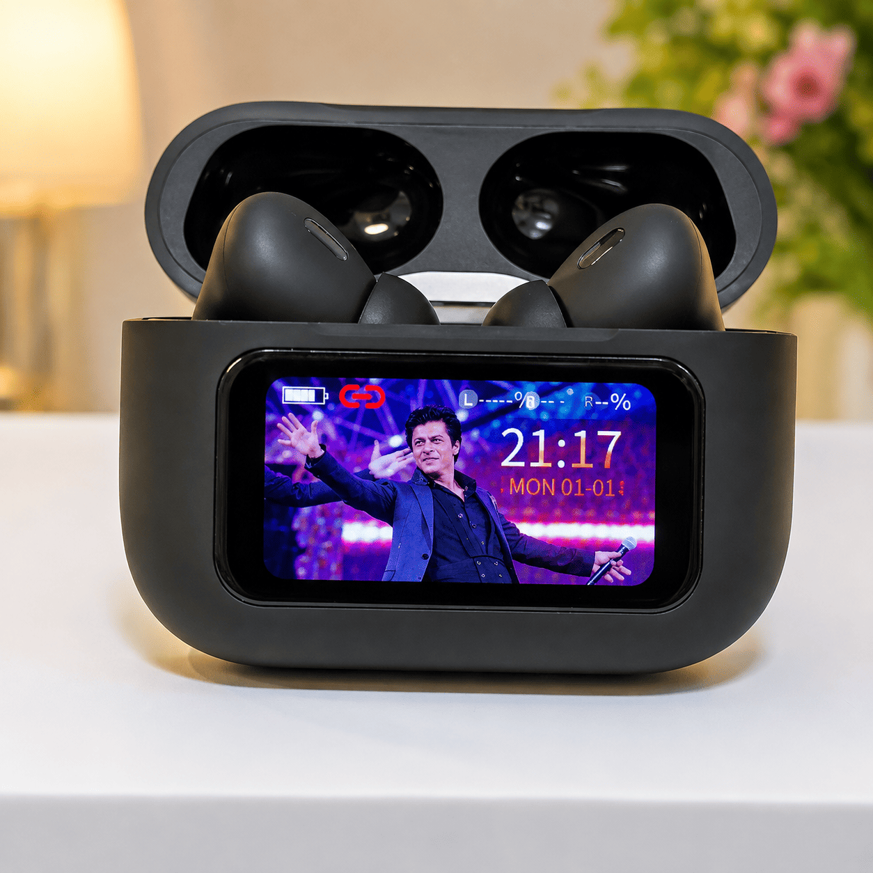E9 Pro AirPods Touch with LED Display (ANC & ENC Apps Supported)