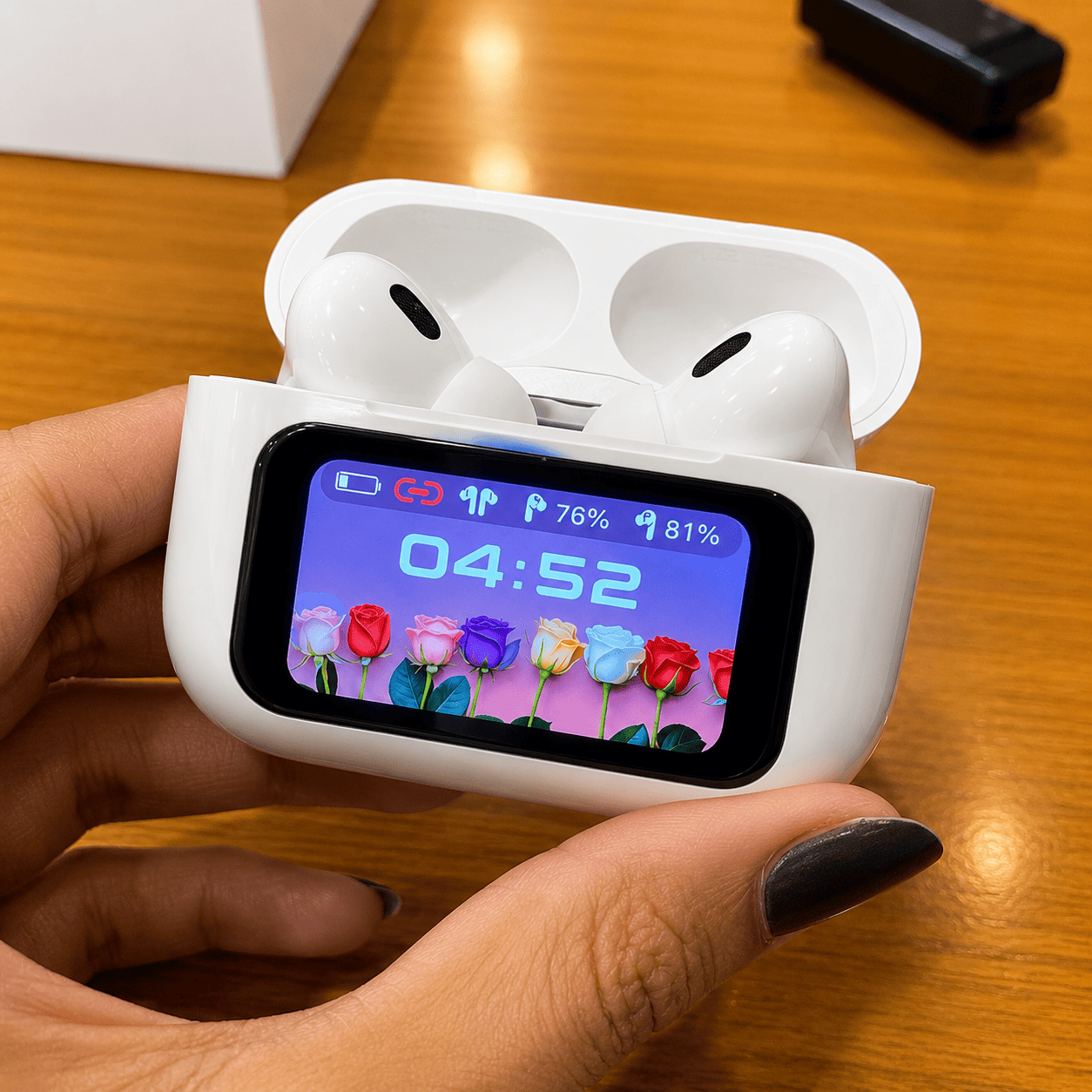E9 Pro AirPods Touch with LED Display (ANC & ENC Apps Supported) - Image 2