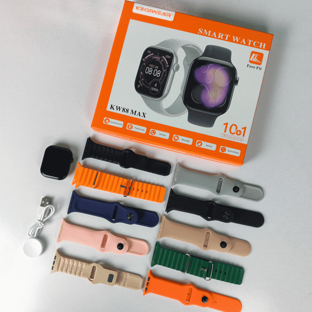 KW88 Max Smart Watch - 10 Straps Edition