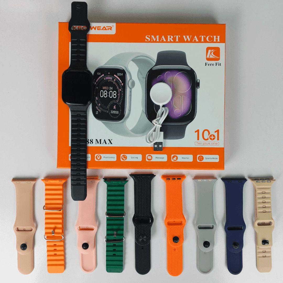 KW88 Max Smart Watch - 10 Straps Edition - Image 2