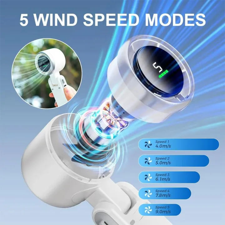Turbo Fan Handheld Rechargeable Fan - Image 5