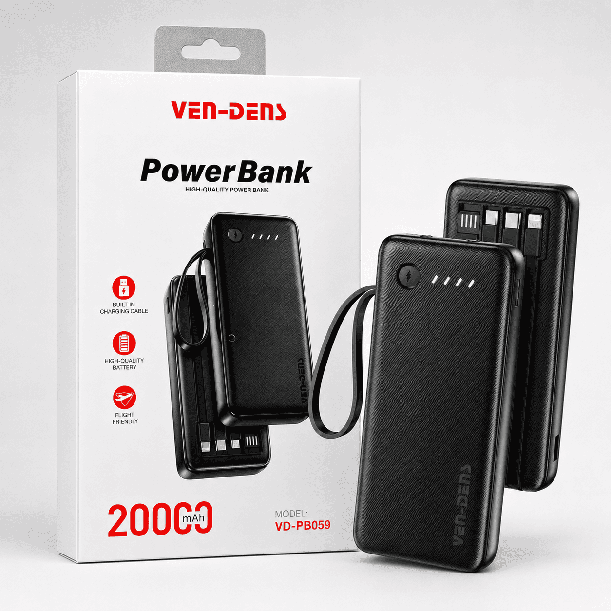 VEN-DENS 20000mAh Power Bank