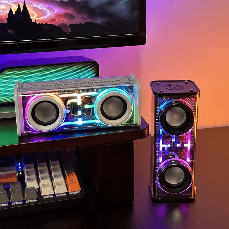 V8 Transparent RGB Bluetooth Speaker - Image 4
